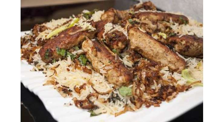 BBQ Seekh Kabab Pulao Recipe In Urdu