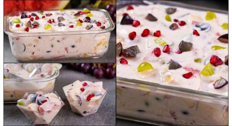 Creamy Fruit Chaat Recipe In Urdu