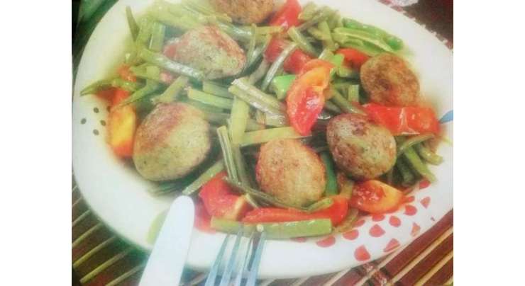Chicken Balls Beans And Tomato Recipe In Urdu