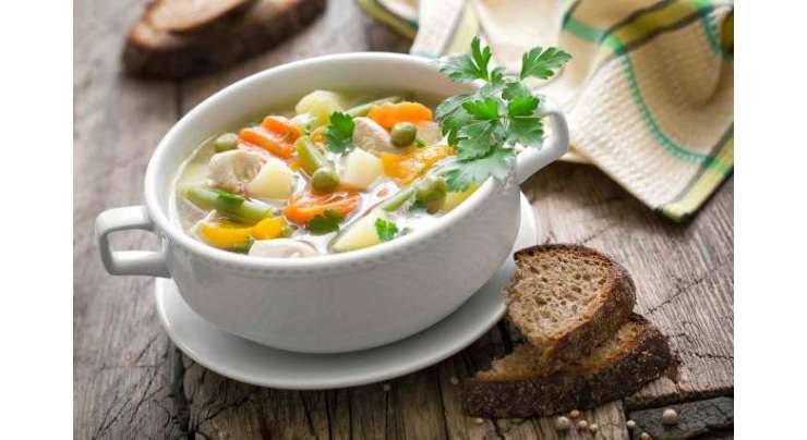 Chicken Mix Vegetable Soup Recipe In Urdu