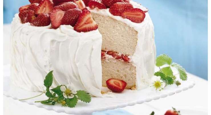 Strawberry Yogurt Cake Recipe In Urdu