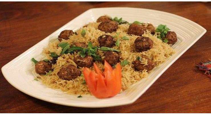 Masoor Pulao With Vegetable Koftay Recipe In Urdu