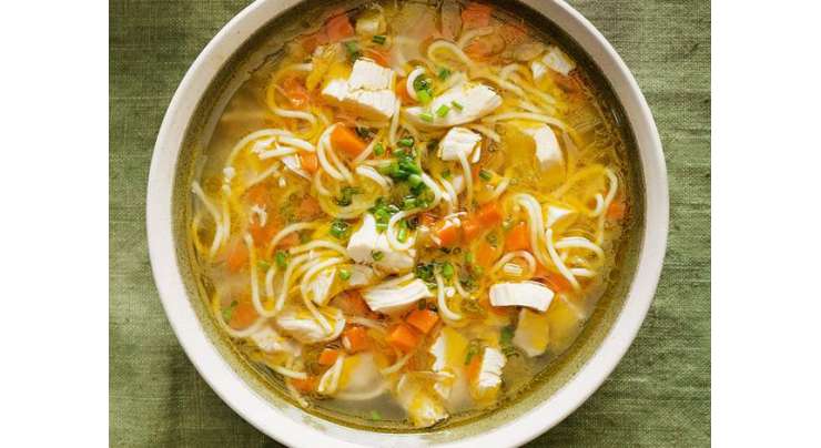 Chicken Vegetable Spaghetti Soup Recipe In Urdu