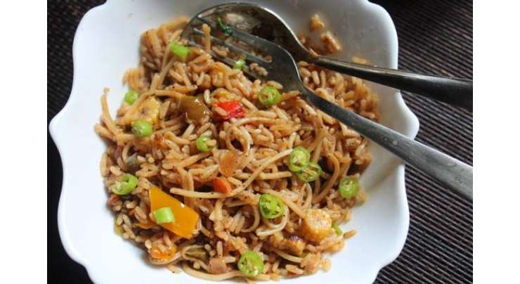 Noodles Fried Rice Recipe In Urdu