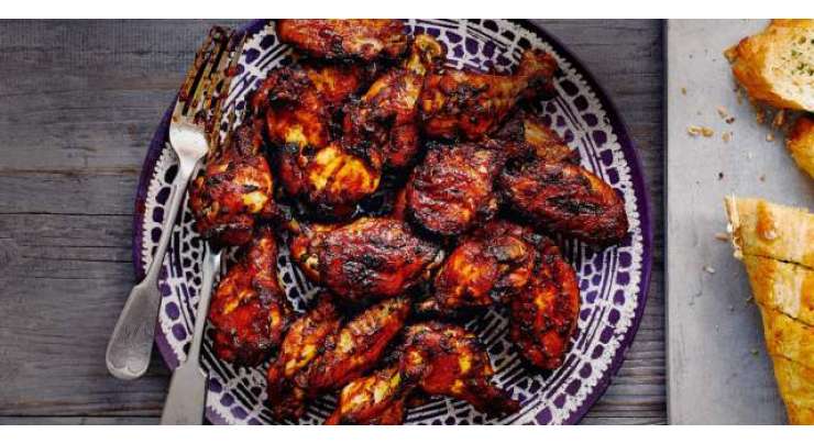 Sticky Chicken Wings Recipe In Urdu