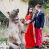 BEAR witness Russian couple ceremony