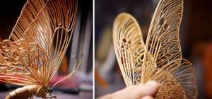 Artist Creates Insects From Bamboo