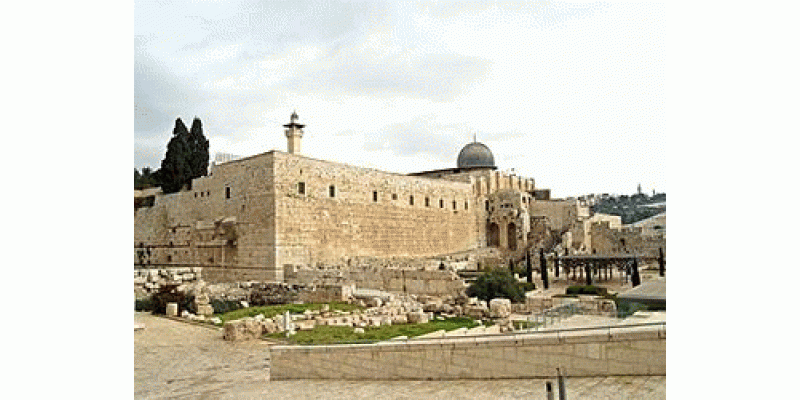 Masjid Aqsa K Sehaan Main Yahudi Haikal Ka Model Rakh Diya Giya