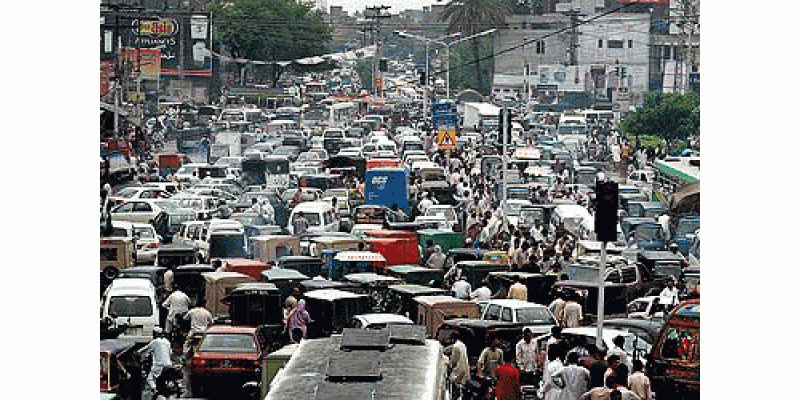 Lahore Main Traffic Hadse Bhar Gaye