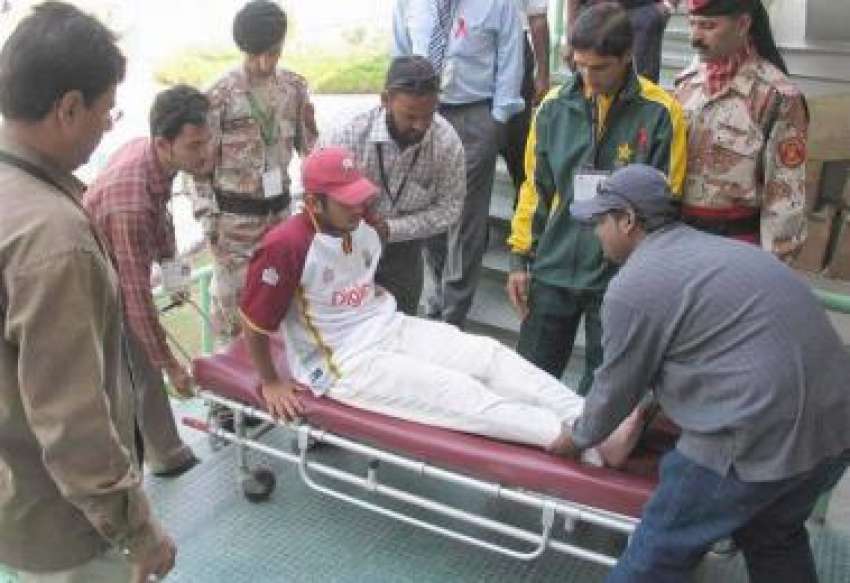 کراچی،بیٹنگ کے دوران زخمی ہونے والے ویسٹ انڈین کھلاڑی سروان ..