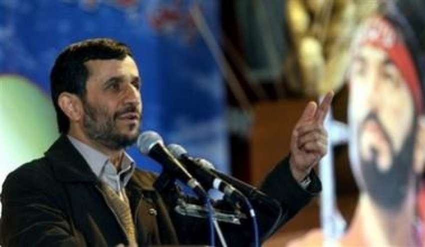 تہران،ایرانی صدر محمود احمدی نژاد ایک تقریب سے خطاب کر رہے ..