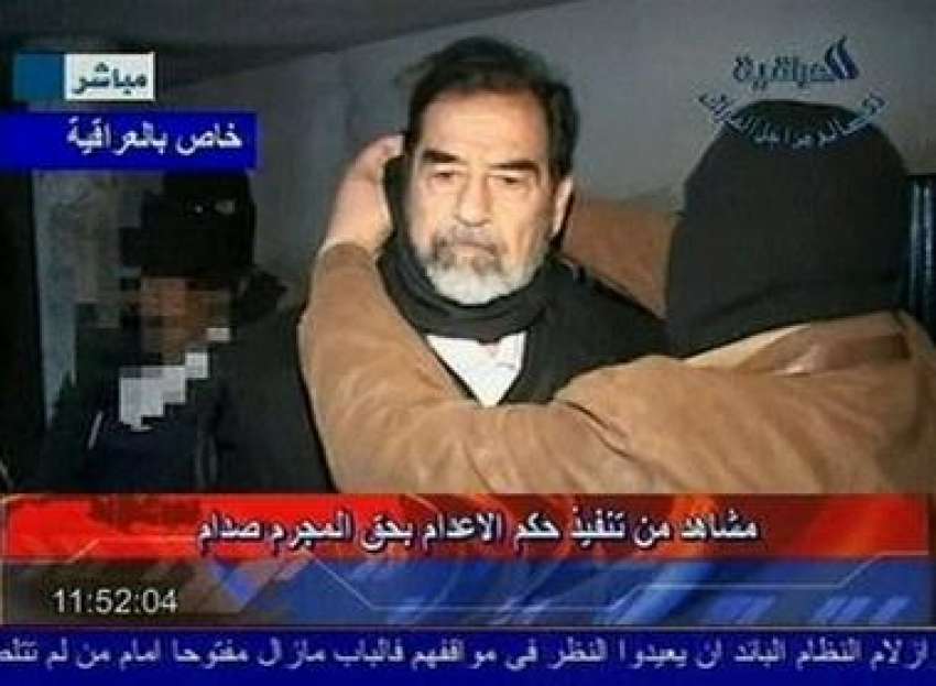 بغداد، سابق عراقی صدر صدام حسین کو پھانسی دی جا رہی ہے!۔۔۔