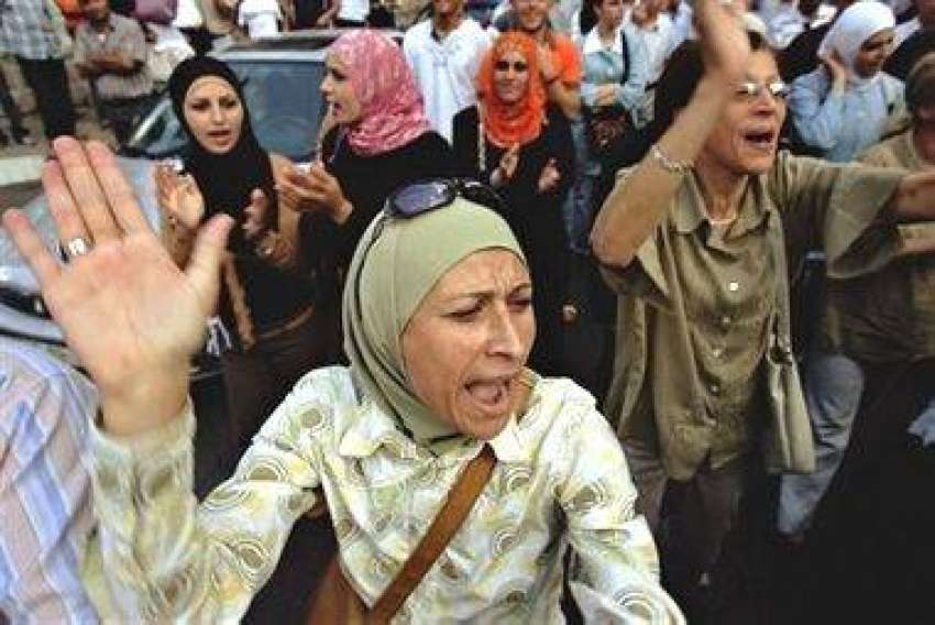 رملہ، الفتح کی کارکن خواتین فلسطینی صدر کے‌خلاف احتجاج ..