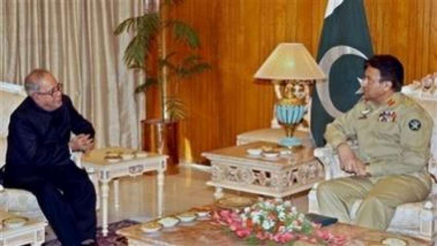 اسلام آباد، صدر مشرف بھارتی وزیر خارجہ پرناب مکھرجی سے ملاقات ..
