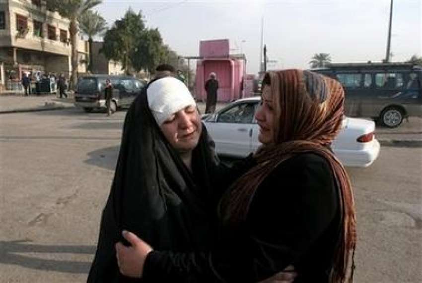 بغداد،باب الشیخ میں بم دھماکے میں‌ہلاک ہونیوالے عراقی ..