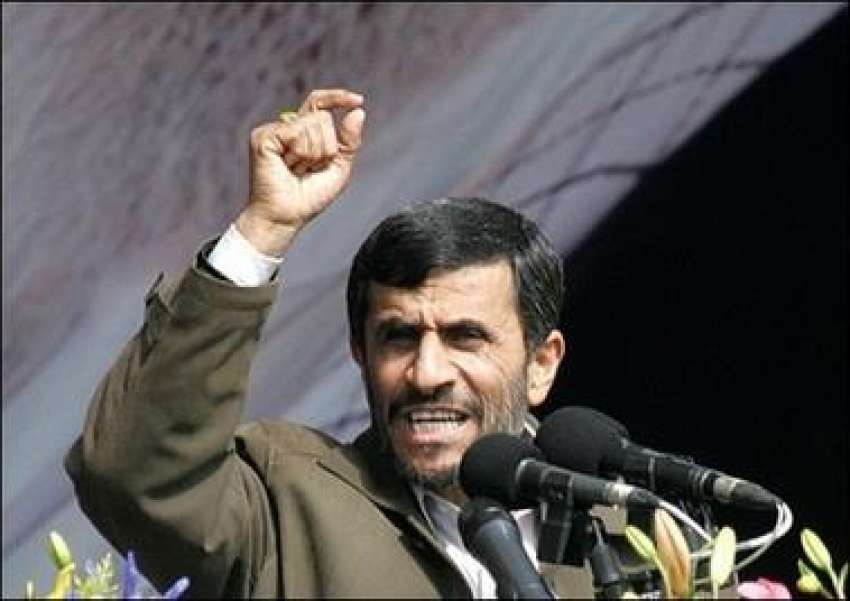تہران، ایرانی صدر محمود احمدی نژاد اسلامی انقلاب کی اٹھائیسویں ..