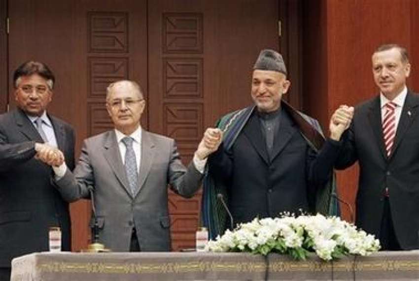 انقرہ،صدر مشرف،ترکش صدر احمد نجدت،افغان صدرحامد کرزئی ..