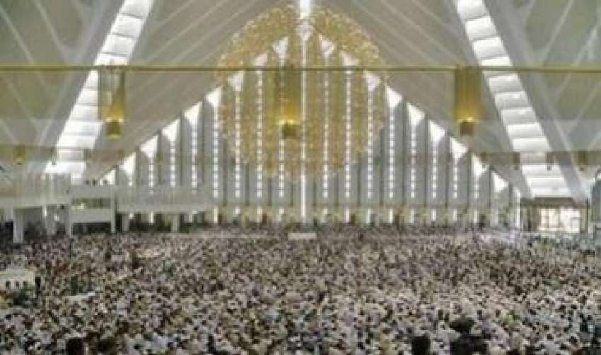 اسلام آباد،لاکھوں افراد فیصل مسجد میں امام کعبہ فضیلتہ ..