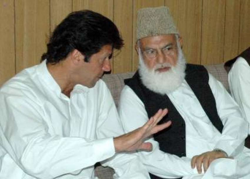 اسلام آباد،تحریک انصاف کے سربراہ عمران خان مجلس عمل کے صدر ..