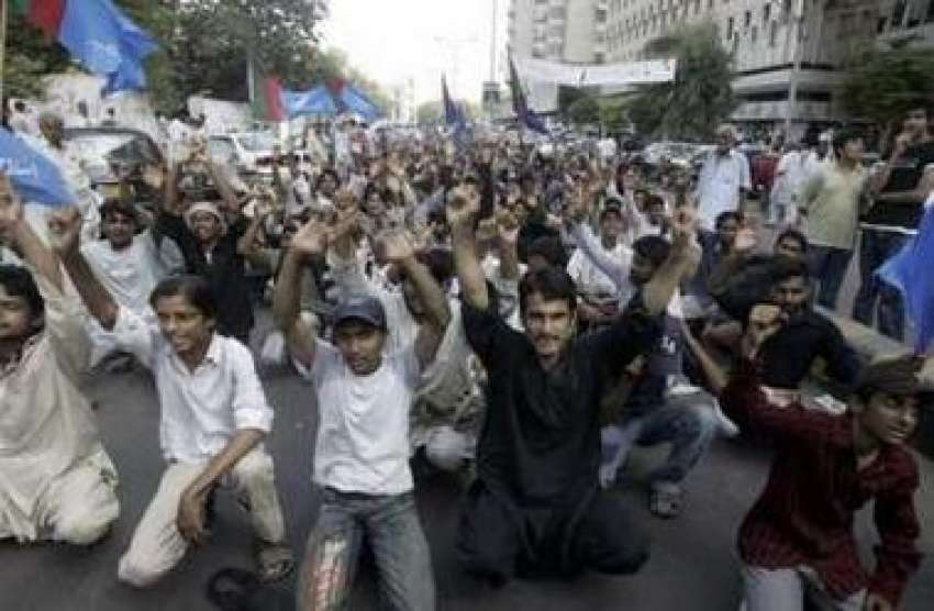 کراچی،ایم ایم اے کے ہزاروں کارکن حکومت کیخلاف احتجاجی مارچ ..