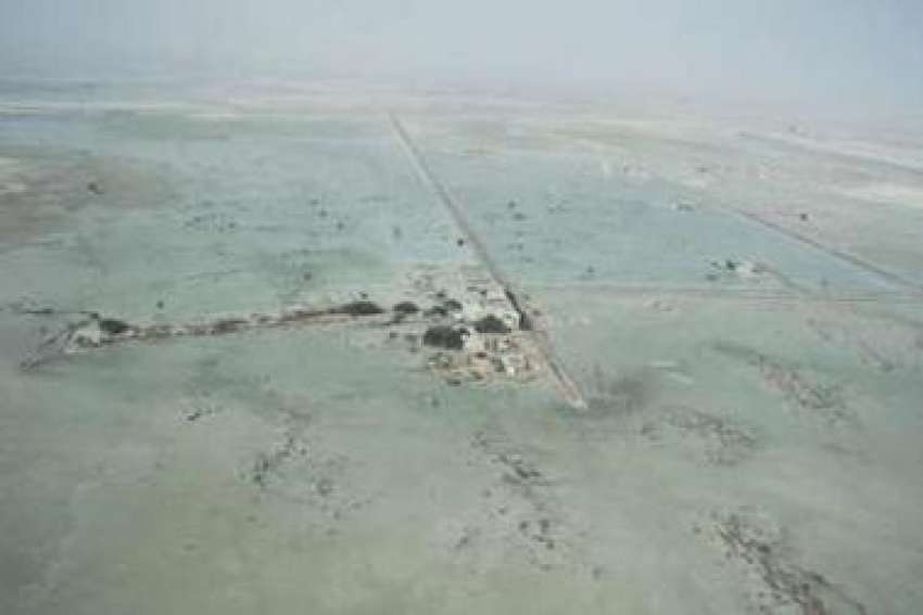 پسنی،یمین طوفان سے شدیدمتاثرہ علاقہ پسنی کا ایک منظر۔