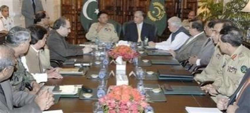 اسلام آباد،صدر جنرل مشرف لال مسجد کی صورتحال سے متعلق اعلی ..