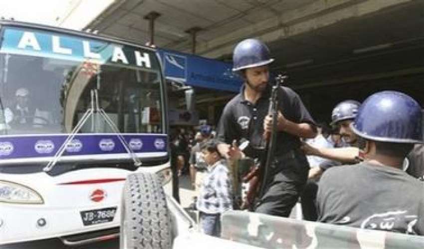 کراچی، جنوبی افریقہ کی کرکٹ‌ ٹیم کے کھلاڑیوں کو سخت سکیورٹی ..