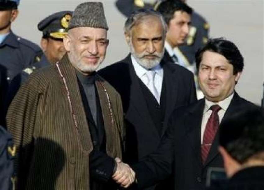 راولپنڈی،وفاقی وزیرمحمدعلی سیف افغان صدرحامدکرزئی کا چکلالہ ..