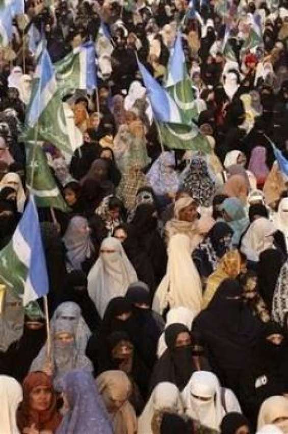 کراچی،جماعت اسلامی کی خواتین کشمیرڈے کی مناسبت سے ریلی ..