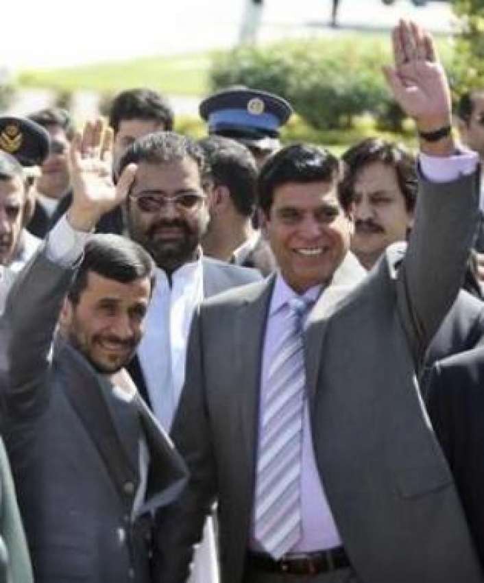 راولپنڈی،ایرانی صدر احمدی نژاد پاکستان آمد کے بعد عوام ..