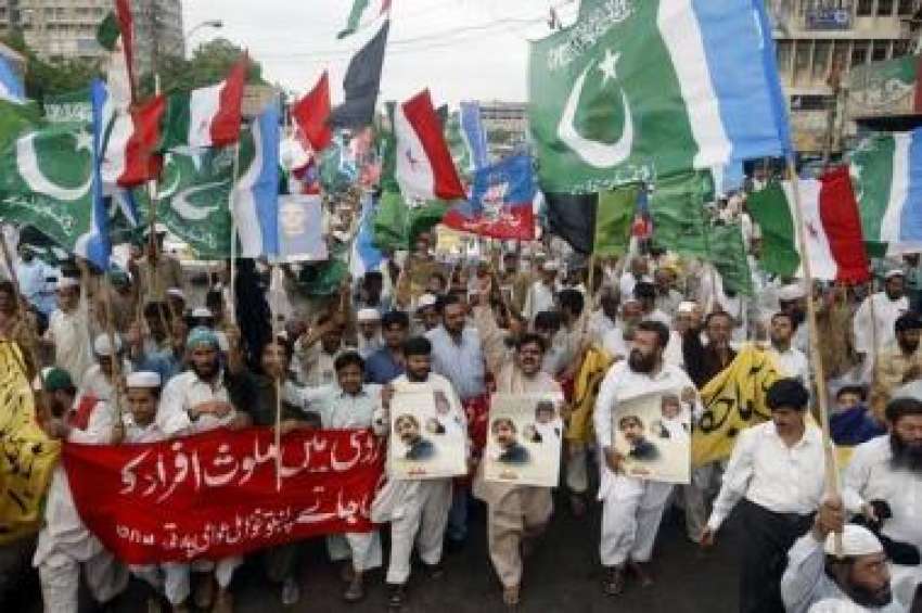 کراچی،مختلف سیاسی جماعتوں‌کے کارکن سانحہ بارہ مئی کے شہدا ..