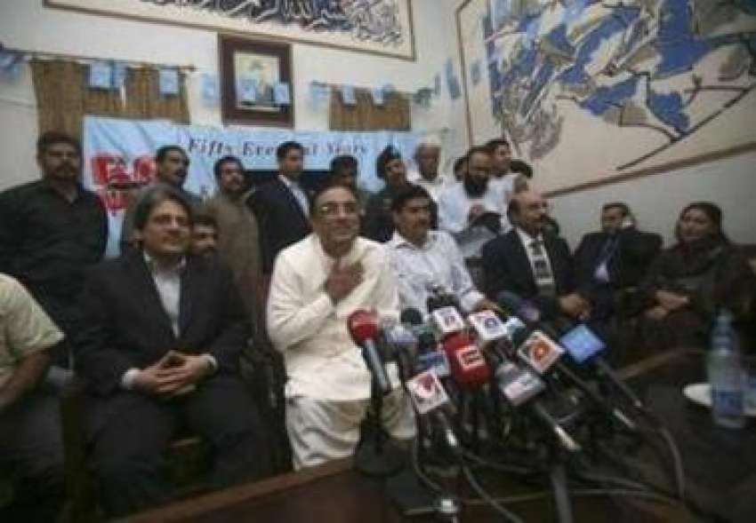 کراچی،پیپلزپارٹی کے شریک چئیرمین آصف زرداری وزیراعلی سندھ ..