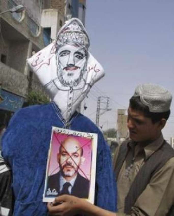 چمن،ایک قبائلی شہری پاکستان پر حملے کی دھمکی کیخلاف احتجاج ..