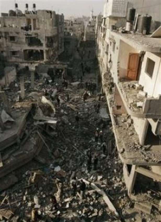 غزہ،اسرائیل کی وحشیانہ بمباری سے تباہ ہونے والے گھروں کا ..