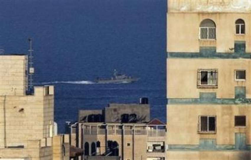غزہ: اسرائیلی بحریہ کی کشتی غزہ کی سمندری حدود سے گزر رہی ..