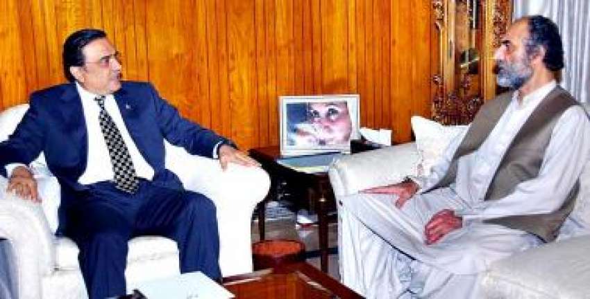 اسلام آباد، صدر آصف زرداری سے وزیراعلی بلوچستان نواب محمد ..