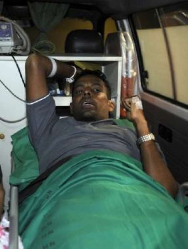 کولمبو،سری لنکن زخمی کھلاڑی تھلنگا سماراویرا کوپاکستان ..