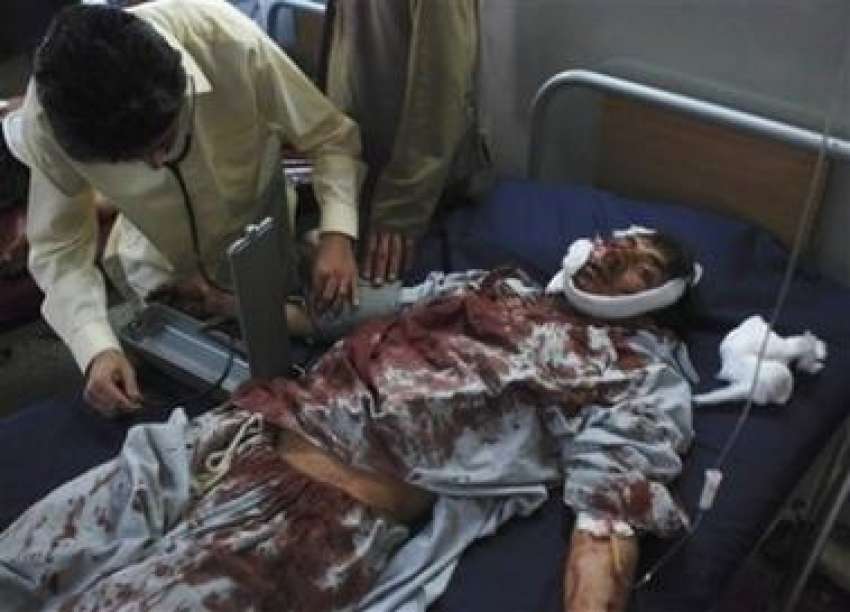 پشاور،خیبرایجنسی میں‌مسجد میں ہونیوالے خودکش حملے سے زخمی ..