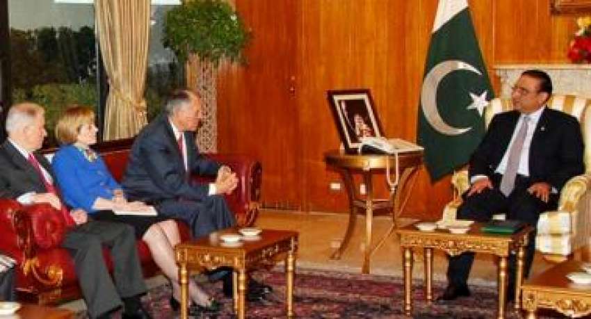 اسلام آباد، صدر آصف علی زرداری سے امریکی کانگریس کےوفدسے ..