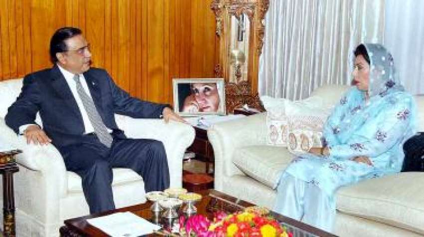اسلام آباد، صدر آصف علی زرداری سے اسپیکر قومی اسمبلی ڈاکٹر ..