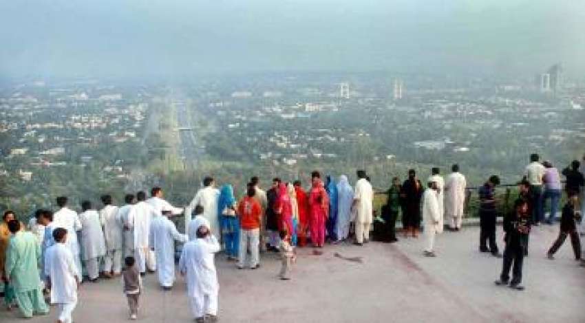 اسلام آباد،عیدکےدوسرے روز شہریوں‌کی ایک بڑی تعداد دامن ..
