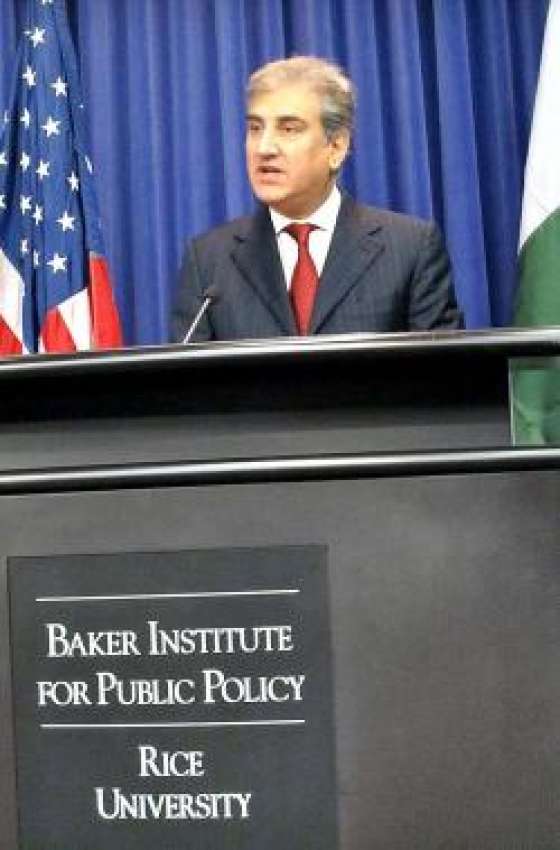 ہیوسٹن، وزیر خارجہ شاہ محمود قریشی ہیوسٹن میں پاکستانی ..