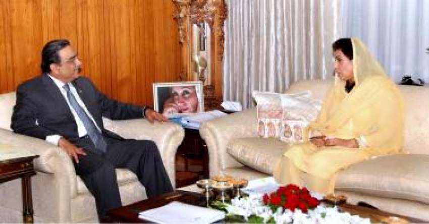 اسلام آباد، صدر آصف علی زرداری سے  اسپیکر قومی اسمبلی ڈاکٹر ..
