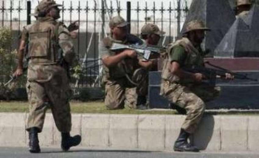 راولپنڈی،پاک فوج کے جوان آرمی ہیڈکوارٹر پر حملے کے بعد دہشتگردوں ..