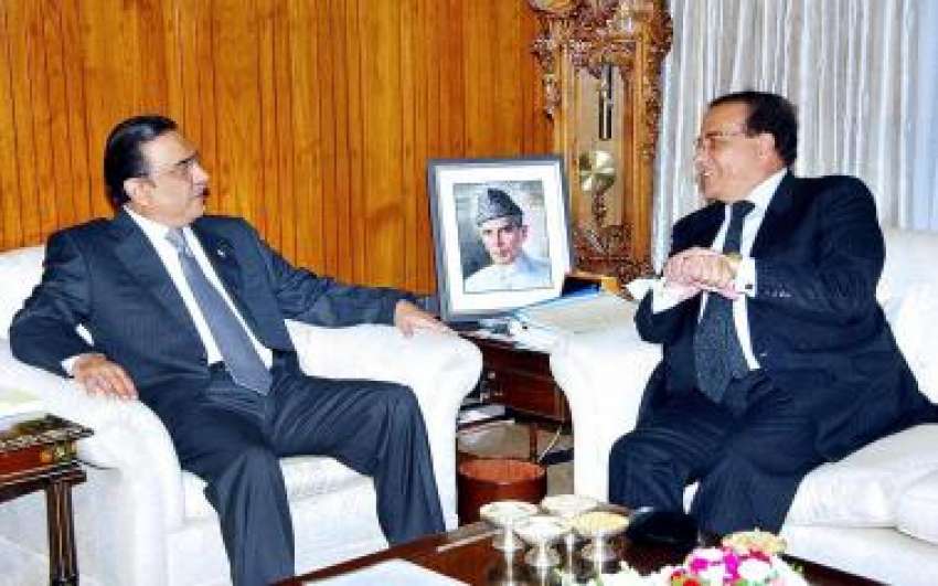 اسلام آباد،گورنر پنجاب سلمان تاثیر صدر آصف زرداری سے ملاقات ..