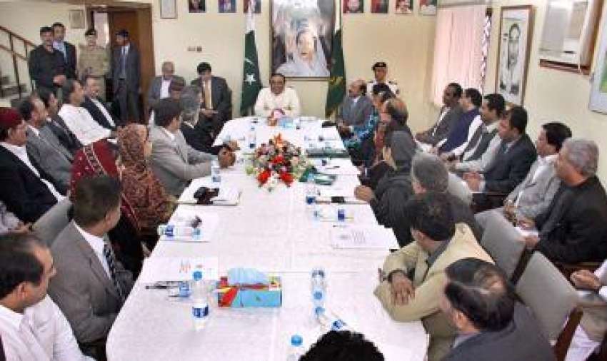 کراچی،صدر آصف زرداری بلاول ہائوس میں سندھ کابینہ کے اجلاس ..