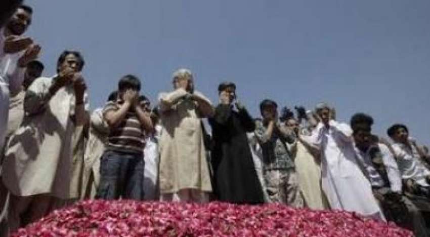 اسلام‌ آباد، آئی ایس آئی کے سابق آفیسر خالد خواجہ کی قبر ..