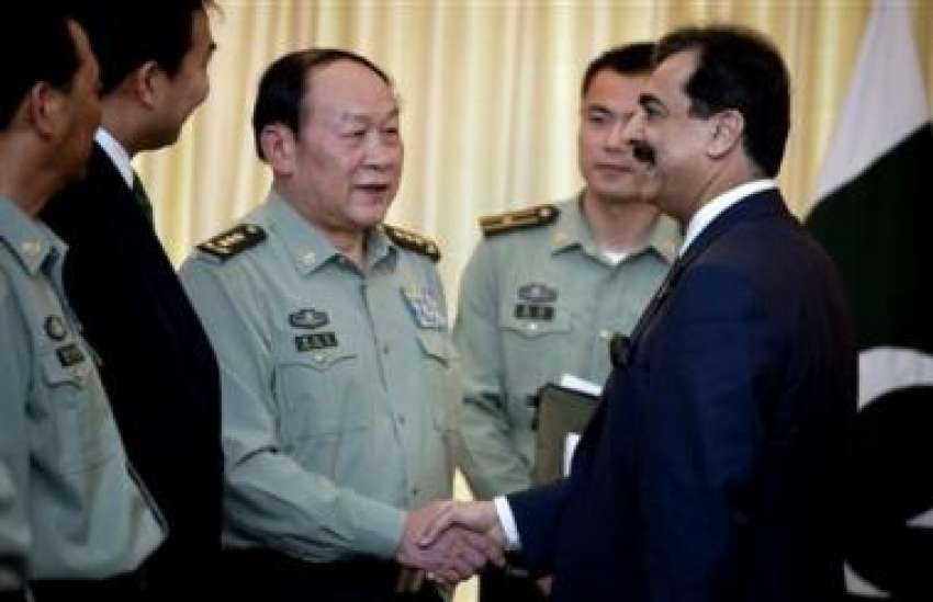 اسلام‌آباد،چینی وزیردفاع لیانگ گانگ لی اپنے ہمراہ وفد ..