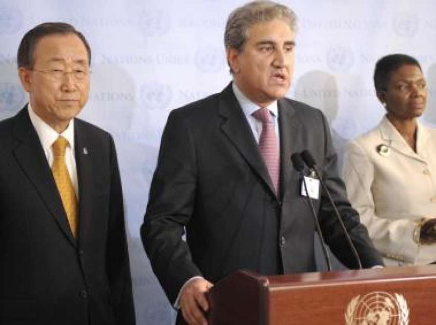 نیو یارک، وزیرخارجہ شاہ محمود قریشی اقوام متحدہ کے جنرل ..