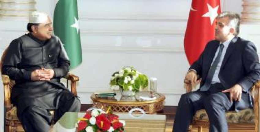 استمبول، ترک صدر عبداللہ گل سے صدر آصف علی زرداری ملاقات ..